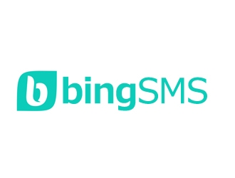 BingSMS or BingSMS.com logo design by nikkl