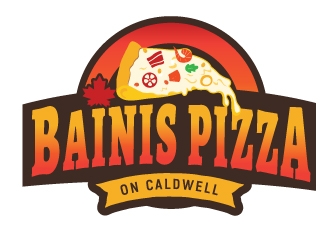 Bainis Pizza on Caldwell logo design by emberdezign