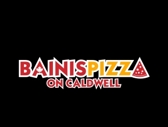 Bainis Pizza on Caldwell logo design by MarkindDesign