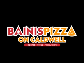 Bainis Pizza on Caldwell logo design by MarkindDesign