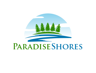 Paradise Shores logo design by BeDesign