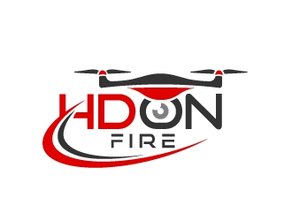 HD ON FIRE logo design by nexgen