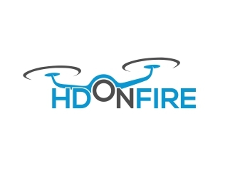 HD ON FIRE logo design by b3no