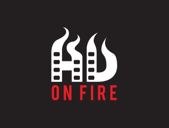 HD ON FIRE logo design by Manolo