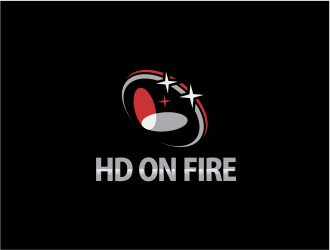 HD ON FIRE logo design by up2date