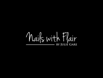 Nails with Flair by Julie Gare logo design by L E V A R