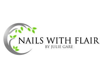 Nails with Flair by Julie Gare logo design by jetzu