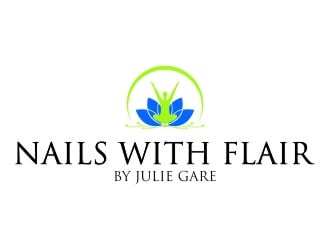 Nails with Flair by Julie Gare logo design by jetzu