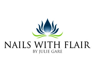 Nails with Flair by Julie Gare logo design by jetzu