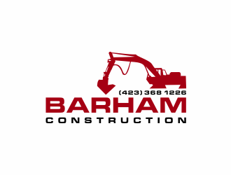 Barham construction logo design by ammad