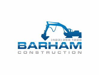 Barham construction logo design by ammad
