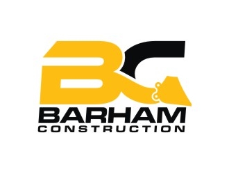 Barham construction logo design by agil