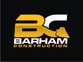 Barham construction logo design by agil