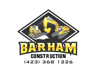 Barham construction logo design by yurie