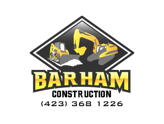 Barham construction logo design by yurie