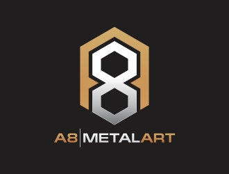 A8 Metal Art logo design by rokenrol