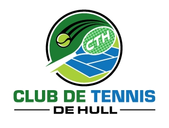 Club de tennis de Hull (CTH) logo design by invento