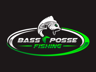 Bass Posse Fishing logo design by hidro