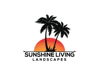 Sunshine Living Landscapes logo design by gihan