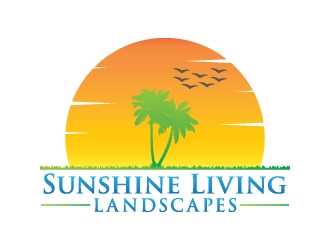Sunshine Living Landscapes logo design by dhika