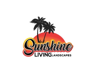 Sunshine Living Landscapes logo design by gihan