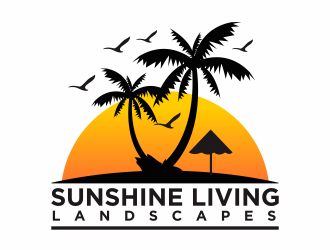 Sunshine Living Landscapes logo design by hidro