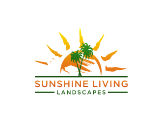 Sunshine Living Landscapes logo design by mbamboex