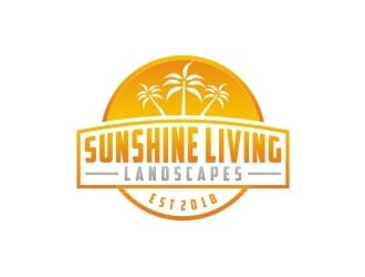 Sunshine Living Landscapes logo design by bricton