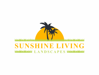 Sunshine Living Landscapes logo design by ammad