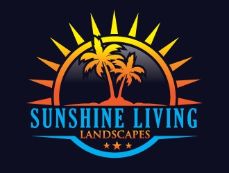 Sunshine Living Landscapes logo design by invento