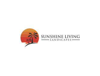 Sunshine Living Landscapes logo design by logobat
