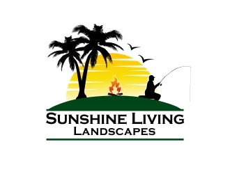 Sunshine Living Landscapes logo design by amar_mboiss