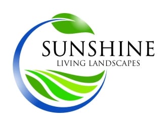 Sunshine Living Landscapes logo design by jetzu