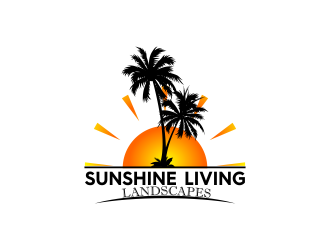 Sunshine Living Landscapes logo design by madjuberkarya
