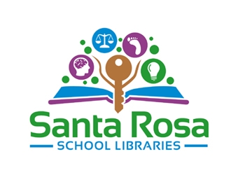 Santa Rosa School Libraries logo design by ingepro