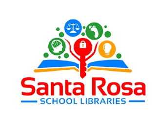 Santa Rosa School Libraries logo design by ingepro