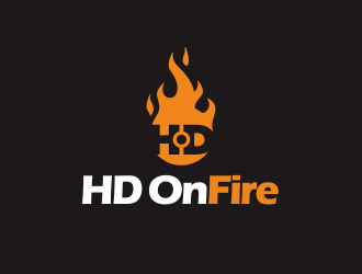 HD ON FIRE logo design by YONK