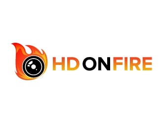 HD ON FIRE logo design by jaize