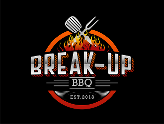 BREAKUP BBQ logo design by Republik