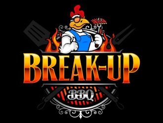 BREAKUP BBQ logo design by daywalker