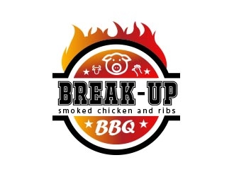 BREAKUP BBQ logo design by sarfaraz