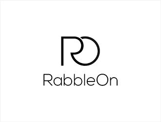 Rabble On logo design by hole