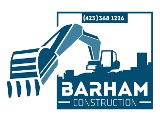 Barham construction logo design by HannaAnnisa