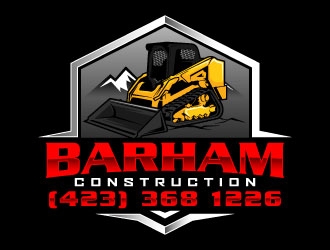 Barham construction logo design by daywalker