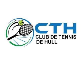 Club de tennis de Hull (CTH) logo design by invento
