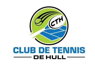 Club de tennis de Hull (CTH) logo design by invento