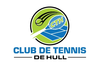 Club de tennis de Hull (CTH) logo design by invento