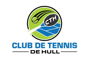 Club de tennis de Hull (CTH) logo design by invento
