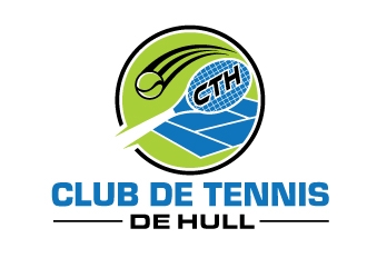 Club de tennis de Hull (CTH) logo design by invento