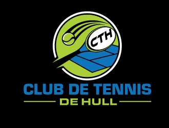 Club de tennis de Hull (CTH) logo design by invento